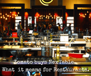 Zomato Book to be created out of NexTable