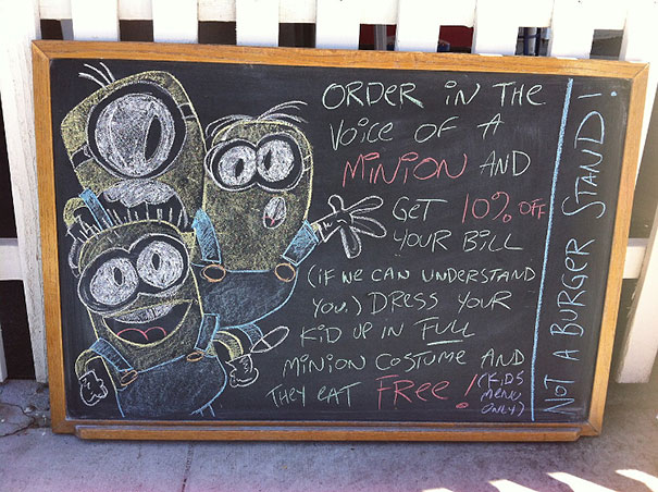 Minions Theme Promotion by Not A Burger Stand