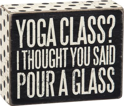 Restaurant Chalkboard - yoga class