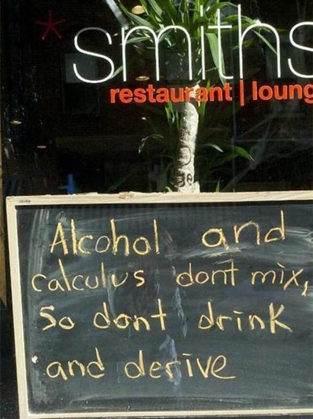 Restaurant Chalkboard -drink and derive