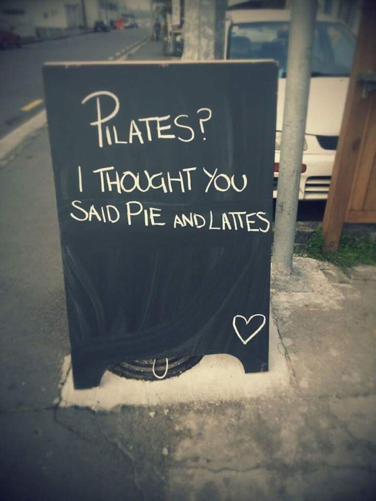 Restaurant Chalkboard - Pilates
