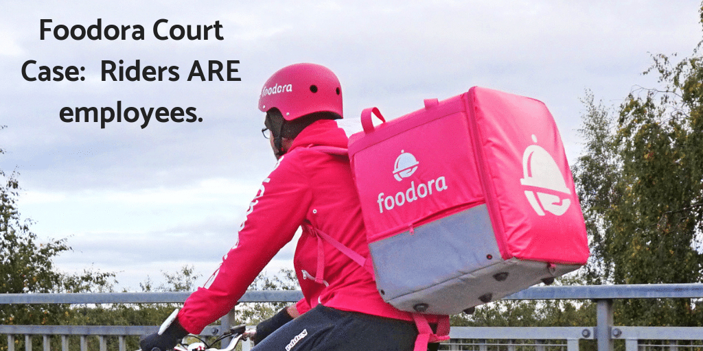 Foodora employees – Riders are not contractors.