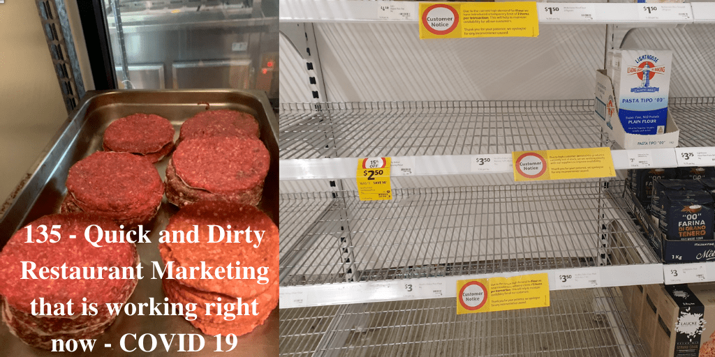 135 - Quick and Dirty Restaurant Marketing that is working right now - COVID 19